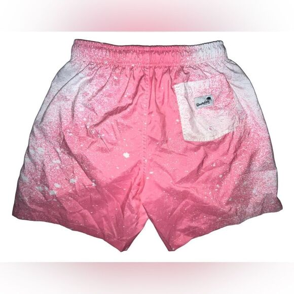 BOARDIES Swim Shorts Trunks - Size Small S - Pink Splatter- 6" inseam BAGGIES - Picture 2 of 4
